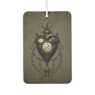 Steampunk heart,  car air freshener