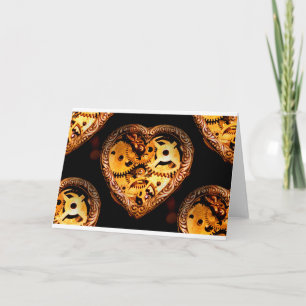 steampunk heart card