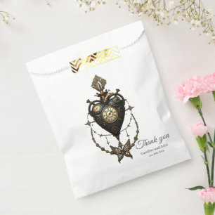Steampunk heart, favour bag