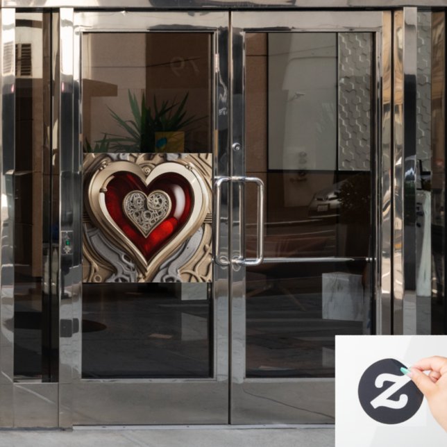 Steampunk Heart – Intricate Mechanical Love  (Office Door)
