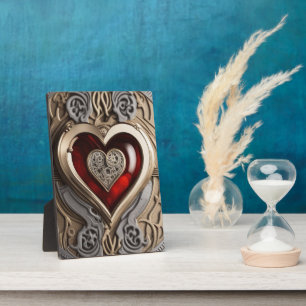 Steampunk Heart – Intricate Mechanical Love  Plaque