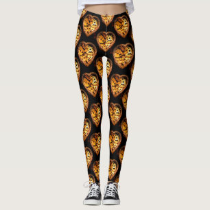 steampunk heart leggings