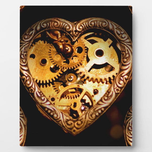 steampunk heart plaque (Front)
