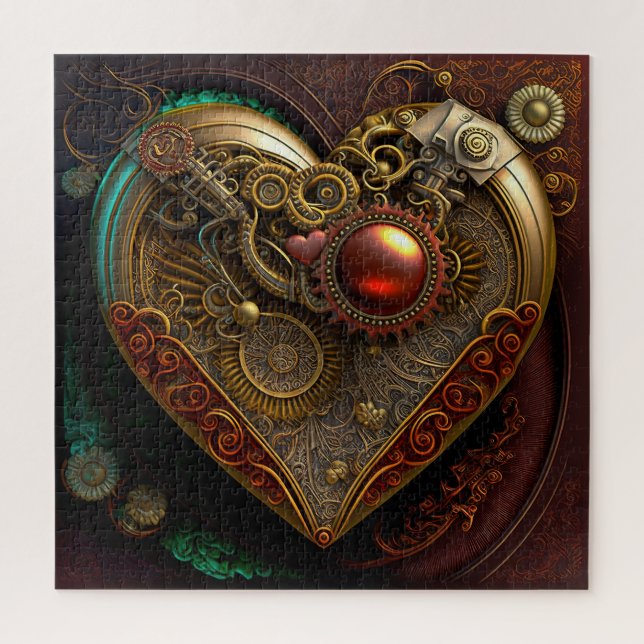 Steampunk Heart Puzzle (Vertical)