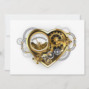 Steampunk Heart with a Manometer