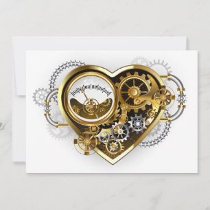 Steampunk Heart with a Manometer Advice Card