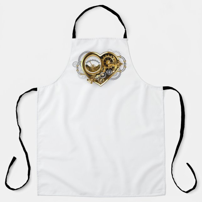 Steampunk Heart with a Manometer Apron (Front)