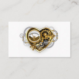Steampunk Heart with a Manometer Calling Card