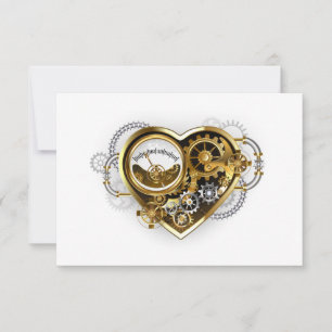 Steampunk Heart with a Manometer Card
