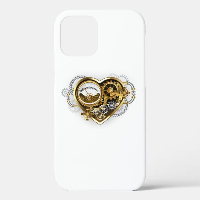Steampunk Heart with a Manometer Case-Mate iPhone Case (Back)