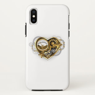 Steampunk Heart with a Manometer iPhone X Case