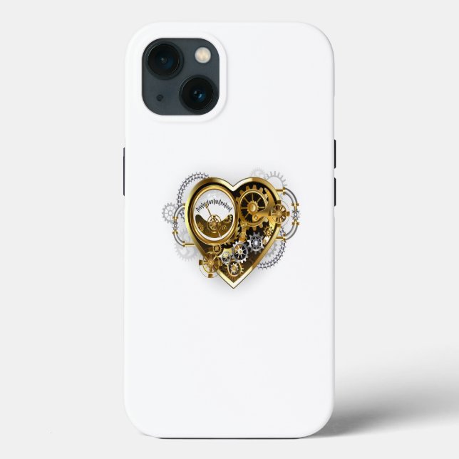 Steampunk Heart with a Manometer Case-Mate iPhone Case (Back)