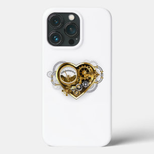 Steampunk Heart with a Manometer iPhone 13 Pro Case
