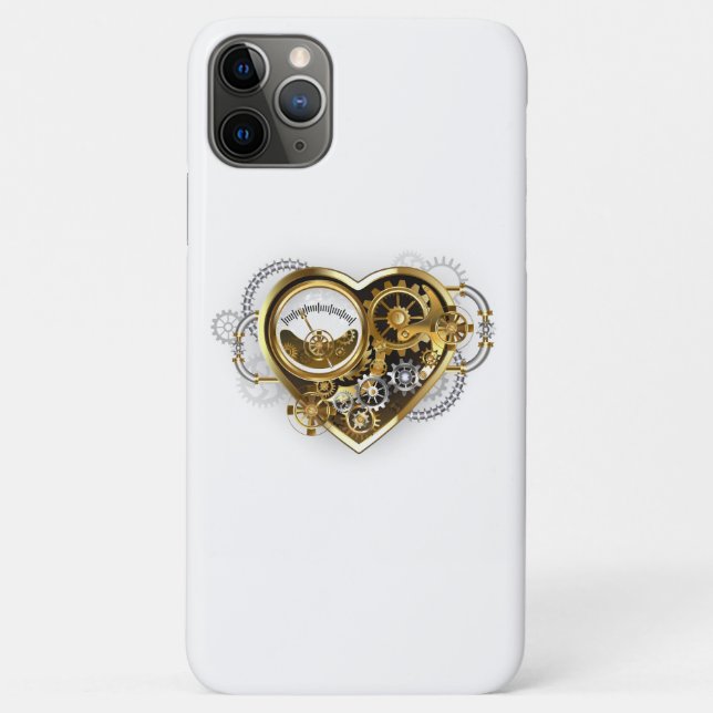 Steampunk Heart with a Manometer Case-Mate iPhone Case (Back)