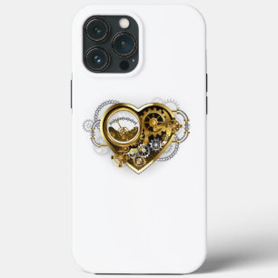Steampunk Heart with a Manometer iPhone 13 Pro Max Case