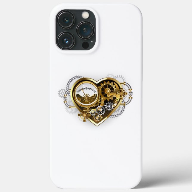 Steampunk Heart with a Manometer Case-Mate iPhone Case (Back)