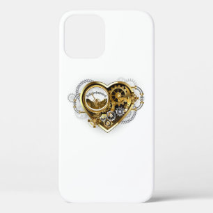 Steampunk Heart with a Manometer iPhone 12 Pro Case