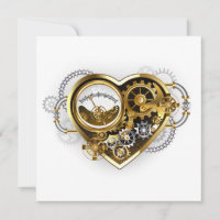 Steampunk Heart with a Manometer