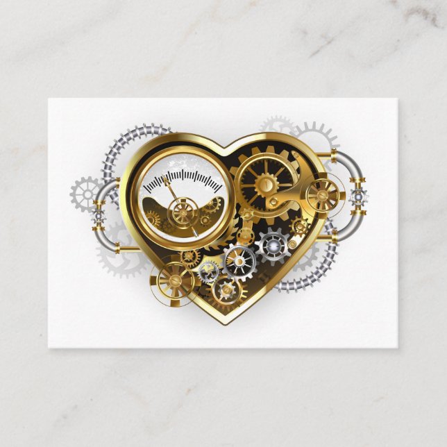 Steampunk Heart with a Manometer Loyalty Card (Front)