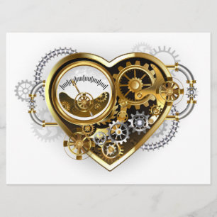 Steampunk Heart with a Manometer Menu