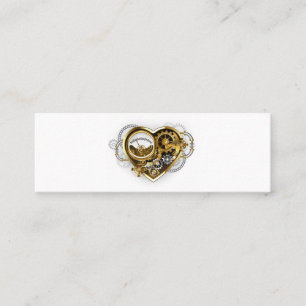 Steampunk Heart with a Manometer Mini Business Card