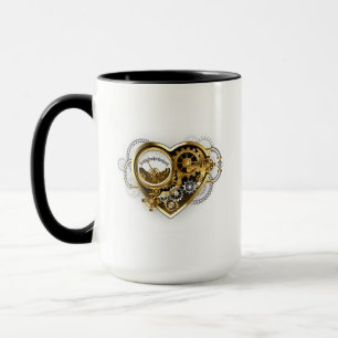 Steampunk Heart with a Manometer Mug