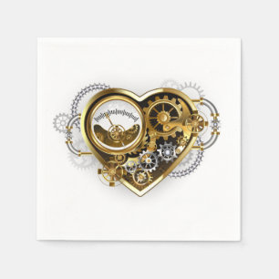 Steampunk Heart with a Manometer Napkin