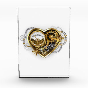 Steampunk Heart with a Manometer Photo Block