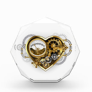 Steampunk Heart with a Manometer Photo Block