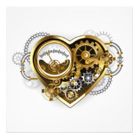 Steampunk Heart with a Manometer