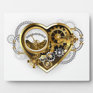 Steampunk Heart with a Manometer Plaque