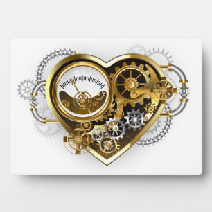 Steampunk Heart with a Manometer Plaque