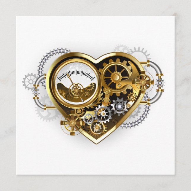 Steampunk Heart with a Manometer Program (Front)
