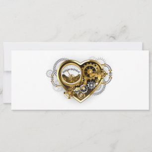 Steampunk Heart with a Manometer Save The Date