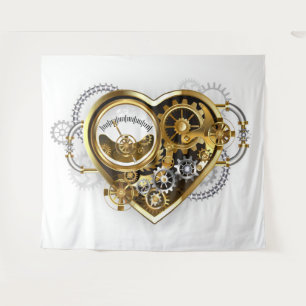 Steampunk Heart with a Manometer Tapestry