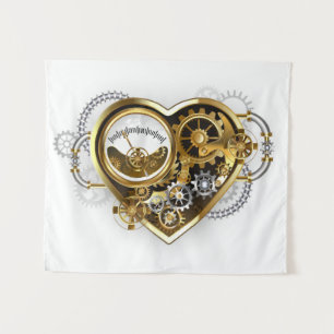 Steampunk Heart with a Manometer Tapestry