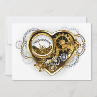 Steampunk Heart with a Manometer