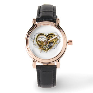 Steampunk Heart with a Manometer Watch