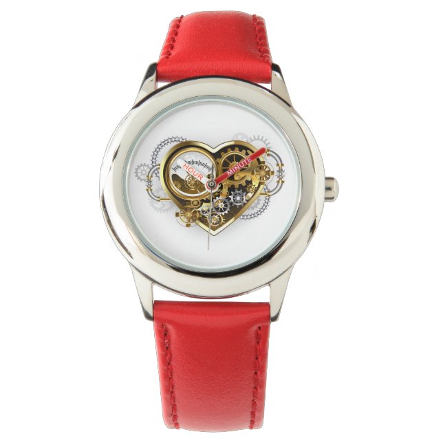 Steampunk Heart with a Manometer Watch (Front)