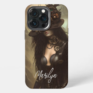 Steampunk Hide Your Eyes Original Artwork     iPhone 13 Pro Case