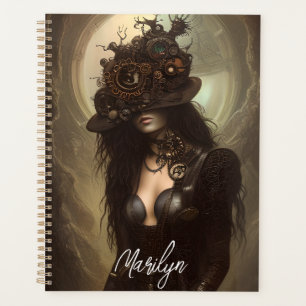 Steampunk Hide Your Eyes Original Artwork Planner