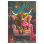 Steampunk Highland in Pink Armchair Decoupage 