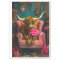 Steampunk Highland in Pink Armchair Decoupage 