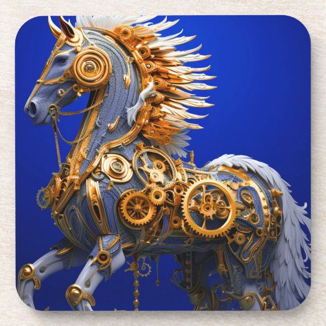 Steampunk Horse Coaster (Front)