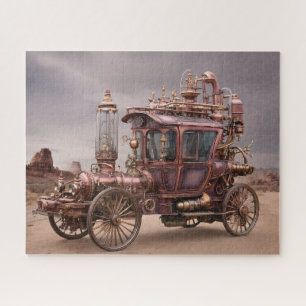 Steampunk Horseless Carriage Jigsaw Puzzle