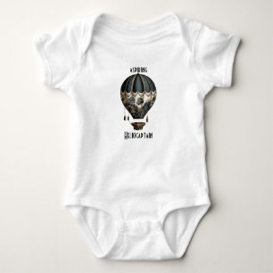 Steampunk Hot air Balloon T-Shirt Baby Bodysuit