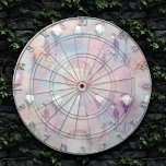 Steampunk Hot Air Balloons | Vintage Feminine Dartboard<br><div class="desc">90s Grunge, All Grown Up! Feminine, sophisticated Victorian era shabby chic steampunk seamless pattern featuring hot air balloons, antique bicycles, and a man on a grunge background. This vintage 1990s inspired abstract design features a gorgeous palette that adds perfect pop of colour. For customisations or other colours, please visit JustFharryn...</div>