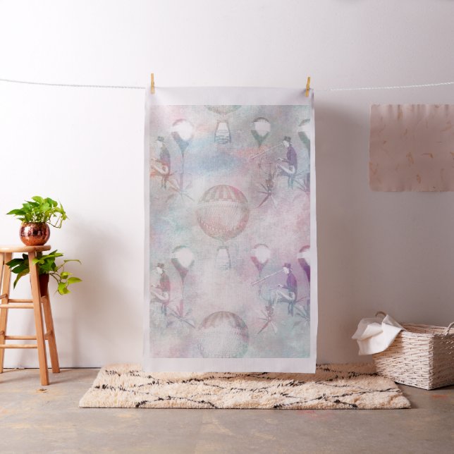Steampunk Hot Air Balloons | Vintage Feminine Fabric (In Situ)