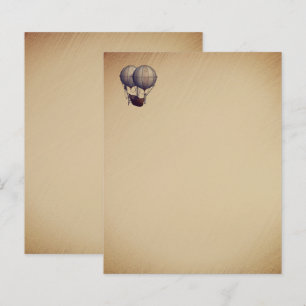 Steampunk Hot Air Balloons with Ship