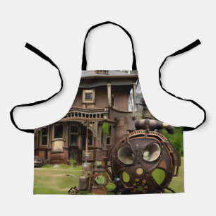 Steampunk House & Alien Apron